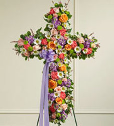 Pastel Cross Tribute from Wyoming Florist in Cincinnati, OH