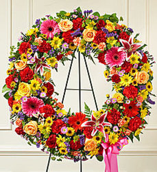 Bright Serene Blessings Wreath from Wyoming Florist in Cincinnati, OH