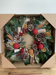 Dried Wreath Pomegranate Citrus from Wyoming Florist in Cincinnati, OH