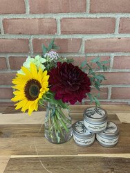 Petite Farm Fresh with Candle from Wyoming Florist in Cincinnati, OH